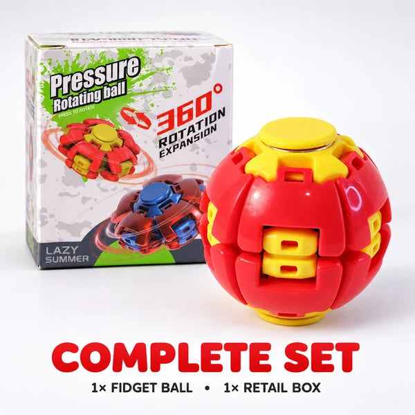 Transforming Spinner Flat Ball Toy With 360 Degree Spin